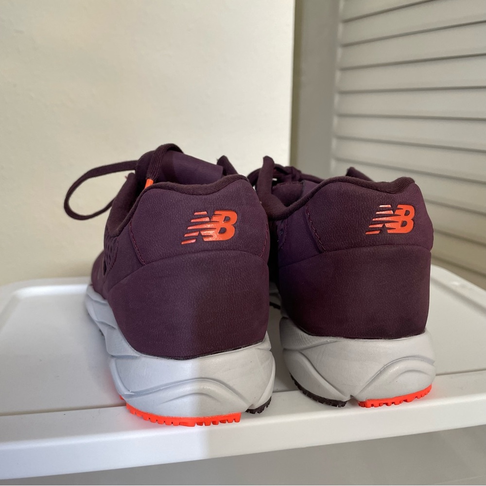 New Balance Women's Sneakers - Burgundy and Orange - Picture 4 of 8